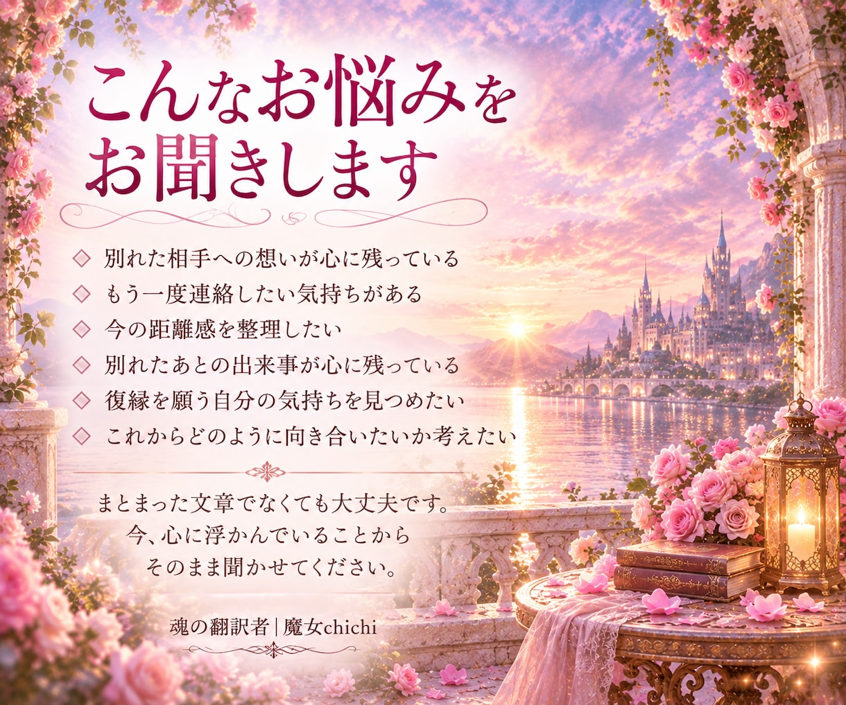 別れたあの人の気持ちを霊視で読み解きます 復縁を願う想いと、ふたりの今を丁寧に読み解きます イメージ3