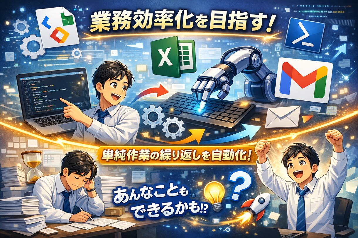 GASを組み合わせて業務効率化を実現します Excel/スプレッドシートのプロが業務効率化を支援します！ イメージ1
