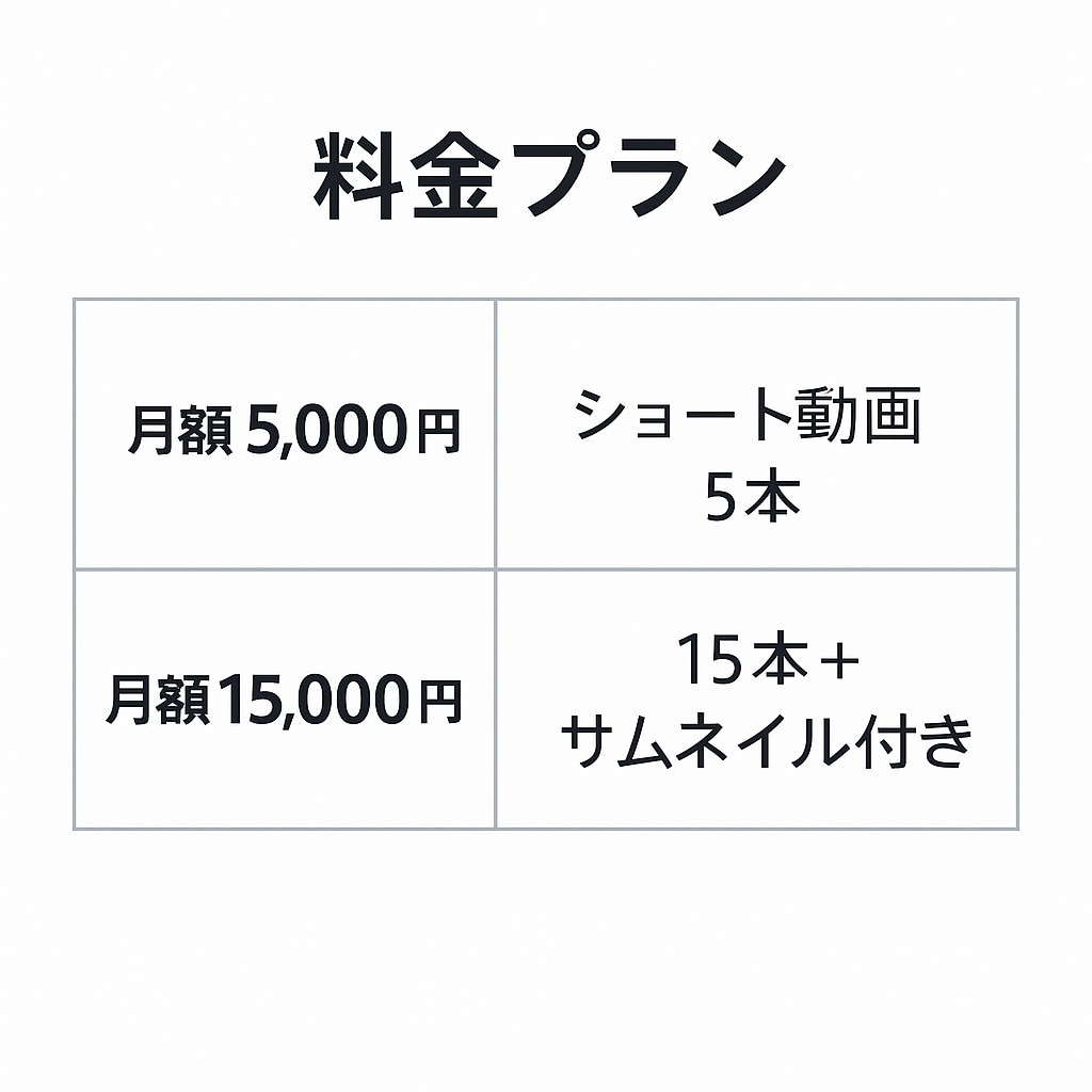 AIで高品質ショート動画を制作します TikTok・YouTube向け｜サブスク形式で安定提供 イメージ2