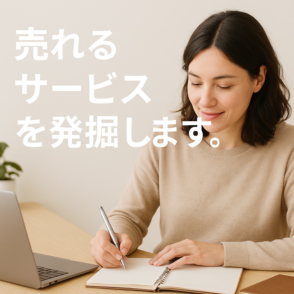 今のあなたに売れる商品を一緒を提案します 売れるサービスを発掘して0→1へ イメージ1