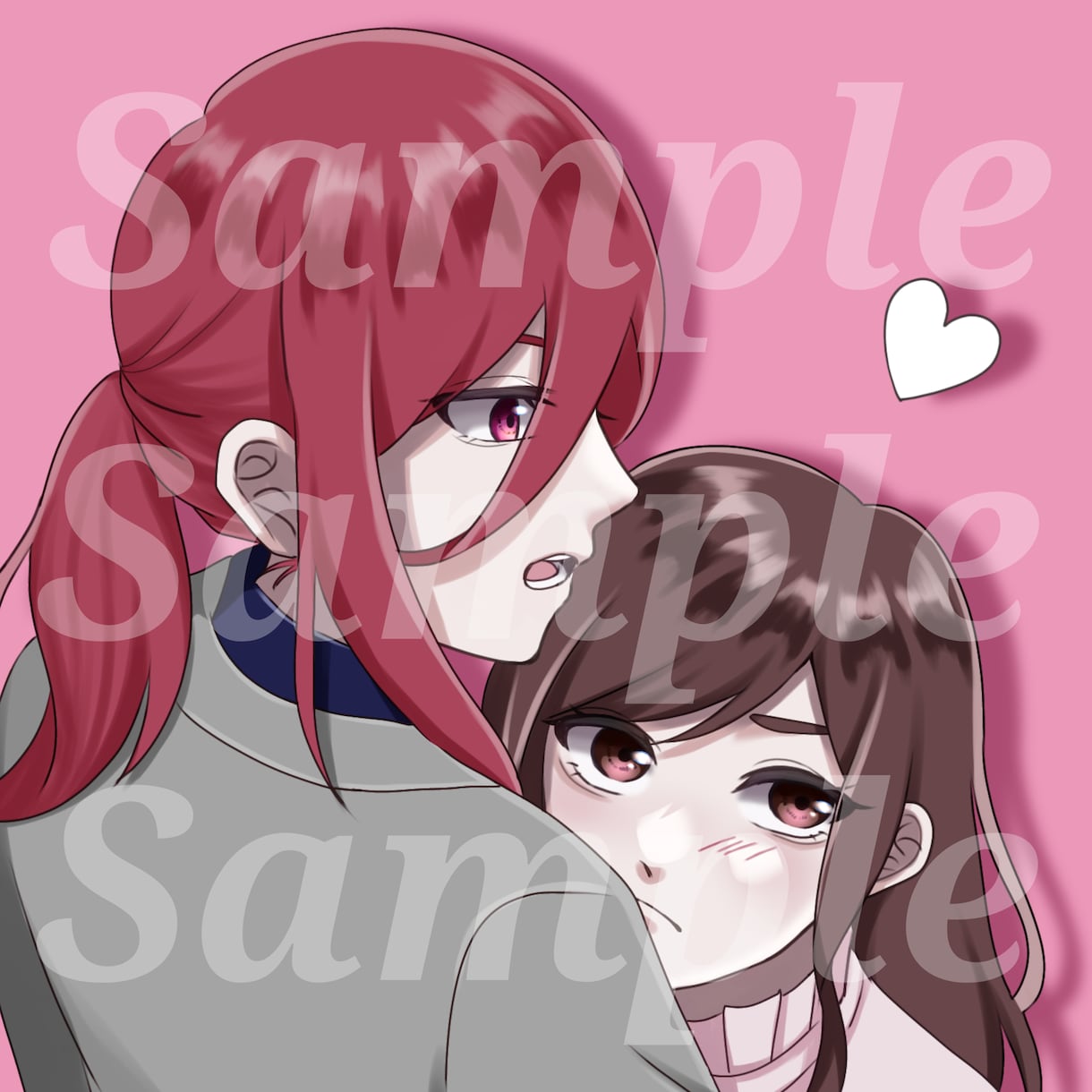 SNS用ペアアイコンをお描きします 男の子、女の子を中心にお描きします！ イメージ1