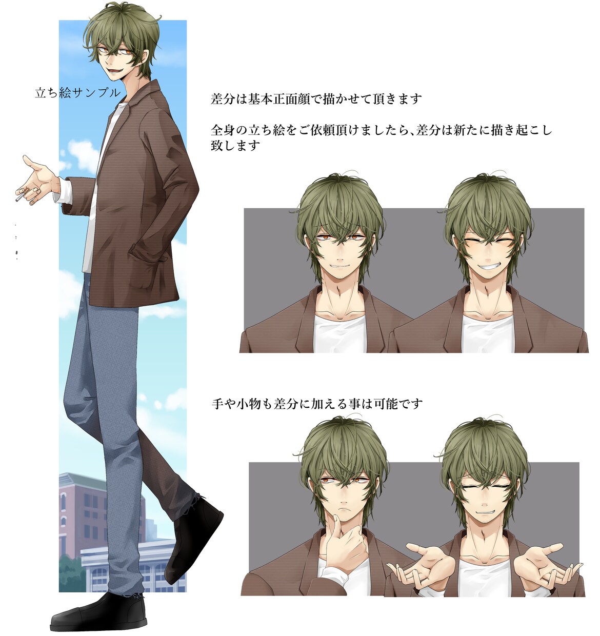 TRPG・ゲーム等の立ち絵制作します 貴方の素敵なキャラクターを魅力的に形にします イメージ2