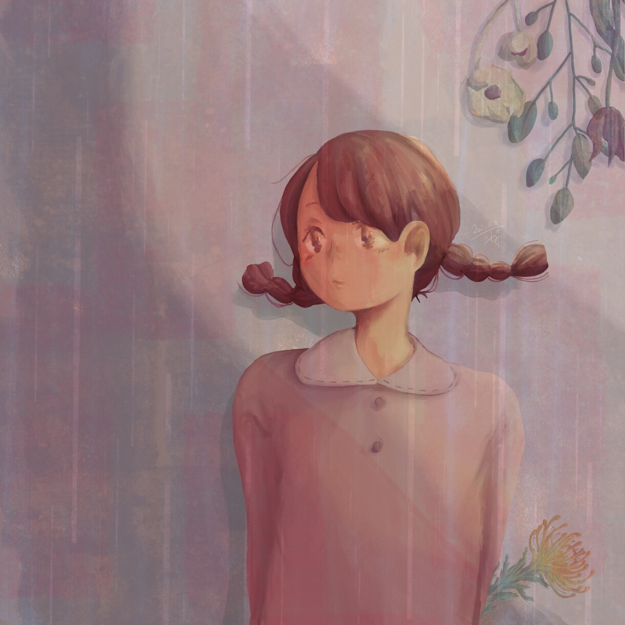 やさしい雰囲気のイラストを描きます 淡さと物語のある、やわらかな一枚に イメージ7