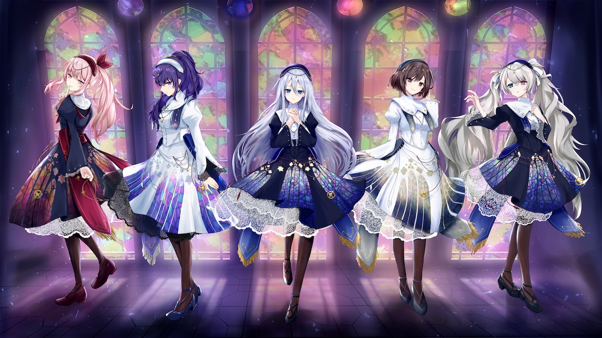 歌ってみた・ボカロMV用イラスト制作します 表情差分2種まで追加料金不要！オリジナルデザインも可能！ イメージ6