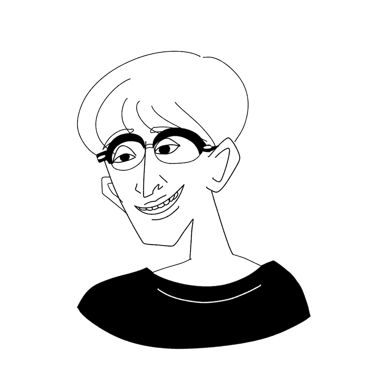 大切な人のプレゼントにおしゃれ線画似顔絵描きます Simple is Best !! イメージ7