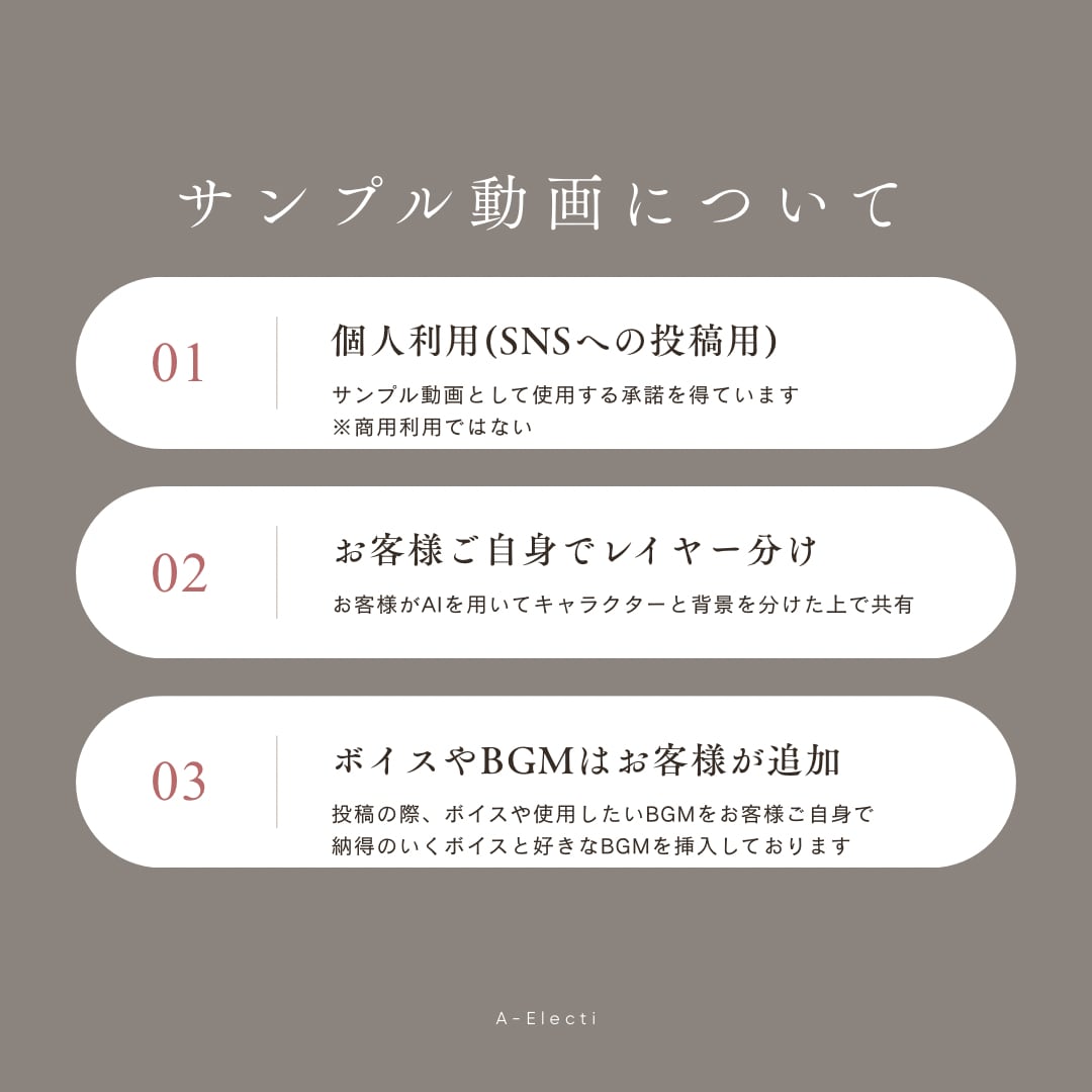 1枚の絵が動く！15秒ボイスサンプル作ります イラストと声だけでOK！魅力が伝わる15秒ショート動画 イメージ5