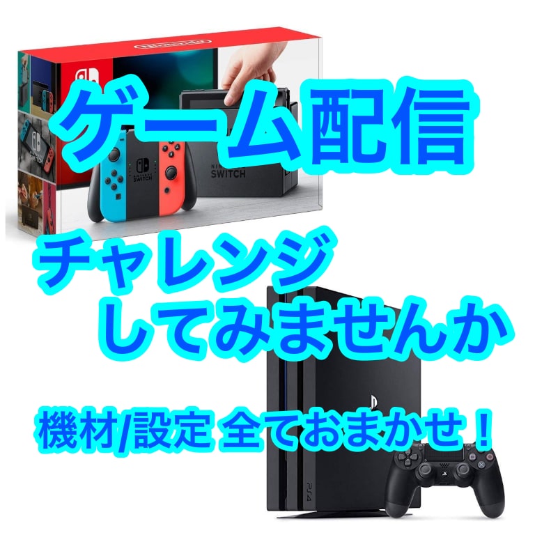 PS4/Switchゲーム配信が出来るようにします 配信が出来るその瞬間までサポート！機材、設定全てお任せ！ イメージ1