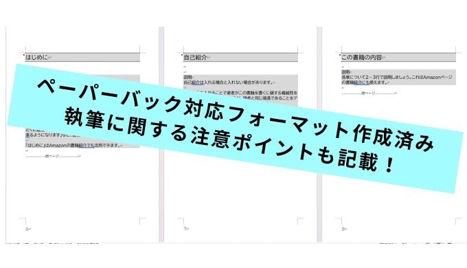 短期集中型でお得！Kindle出版サポートします マニュアル＆Wordひな型つき！校正担当が書籍をチェック イメージ5