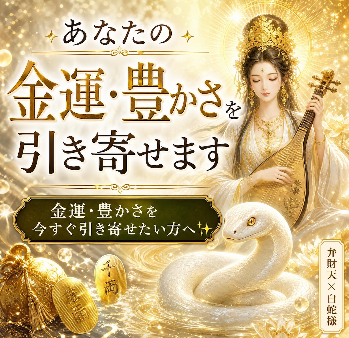 あなたの金運・豊かさを引き寄せます 金運・豊かさを今すぐ引き寄せたい方へ✨ イメージ1