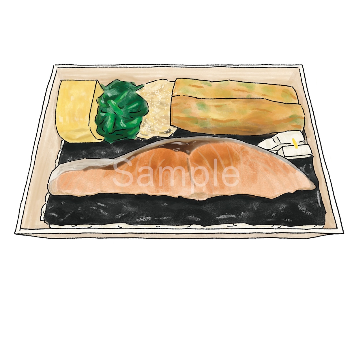 商用可！フードイラスト描きます 線画と水彩タッチの塗りで描く食べ物のイラスト イメージ4