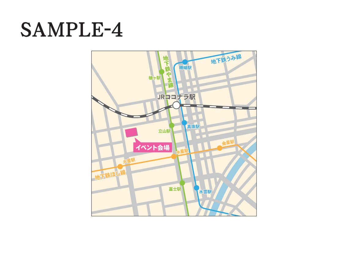 案内地図、マップ作成します シンプルな地図を作成します！アウトソーシングで作業の効率化！ イメージ5