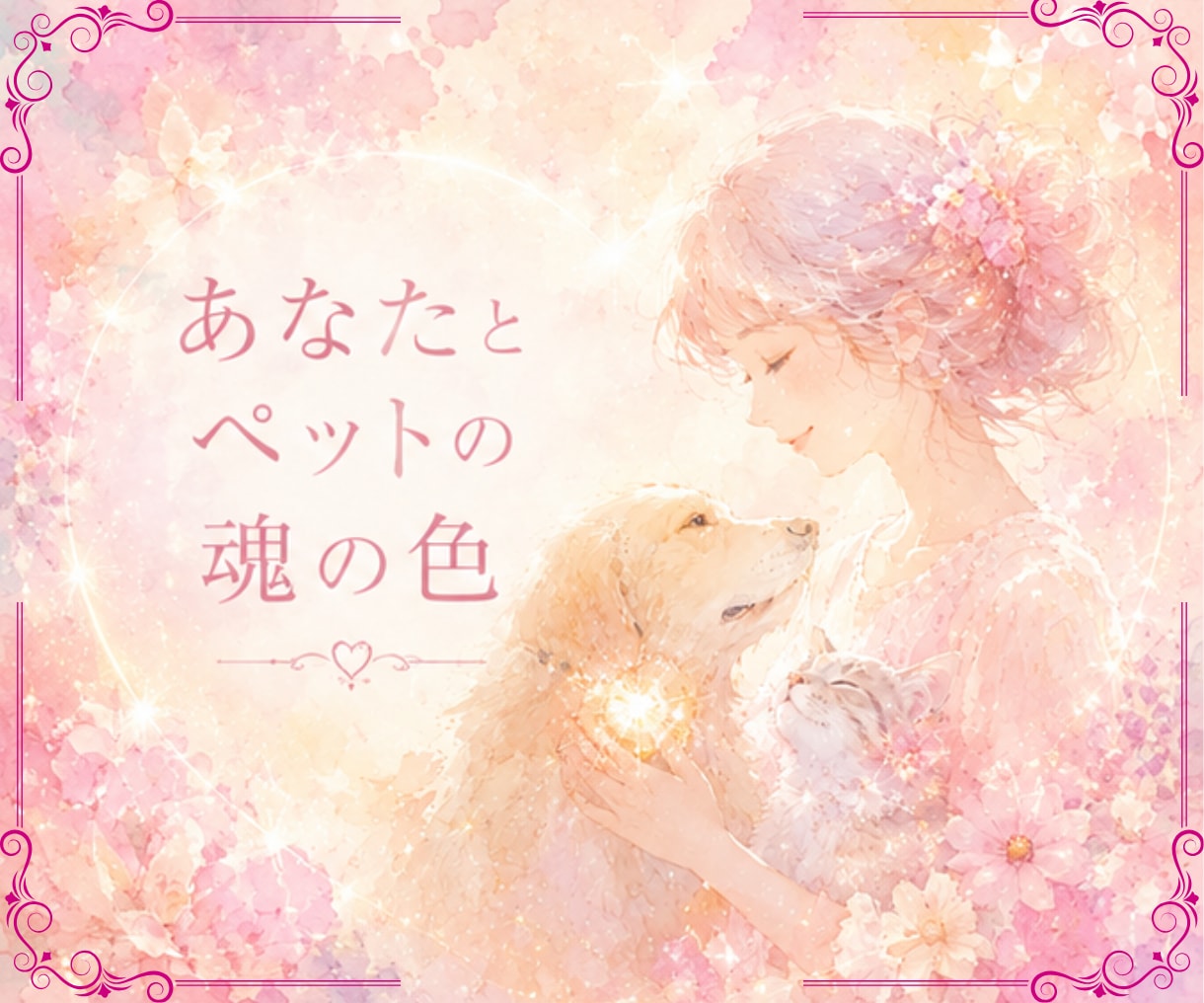あなたとペットさんの魂の絆を読み解きます 出会った意味、愛、想いを、魂の色彩から丁寧に紐解きます。 イメージ1