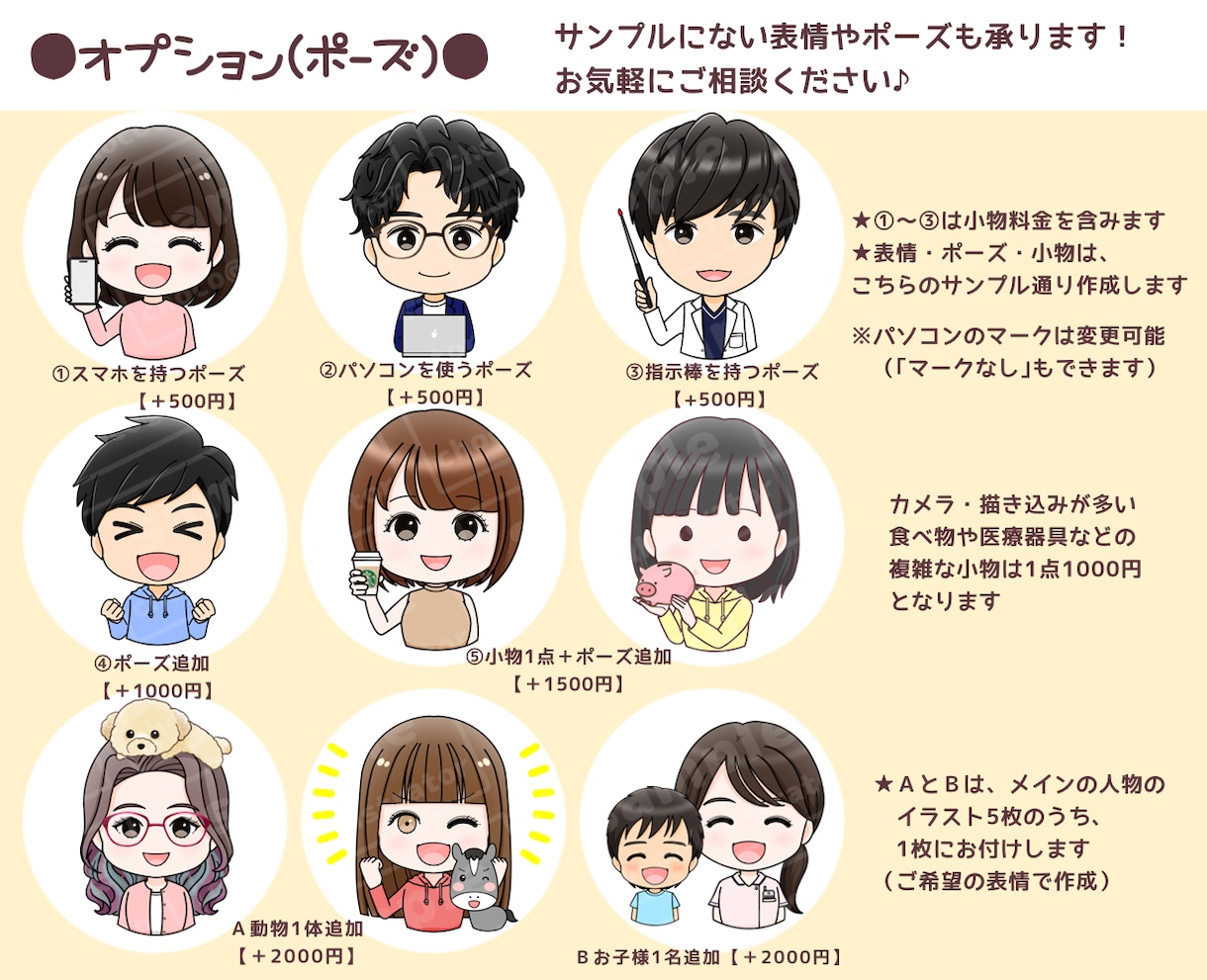 集客アップにつながる表情アイコン5点セット描きます ゆるふわで安心感のあるイラスト◎インスタ・ココナラにおすすめ イメージ8
