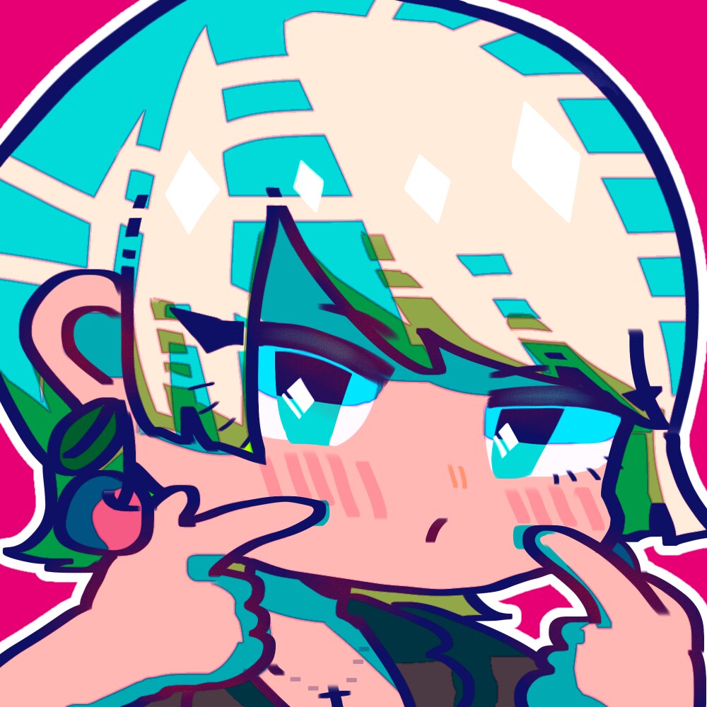 ポップで目を惹くSNSアイコン描きます 派手な色使いでアイコン映えするイラストを描きます！ イメージ1