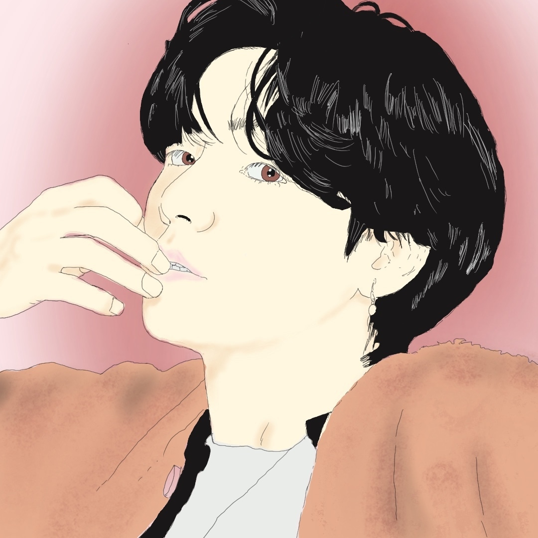 お写真から似顔絵イラストを描きます iPadを使って写真データから似顔絵を即行で描きます。 イメージ1