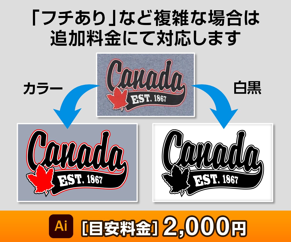 プロの技術で画像をトレース「Aiデータ」変換します 丁寧・迅速・補正、完璧な仕上がりの「Aiデータ」を作成します イメージ3