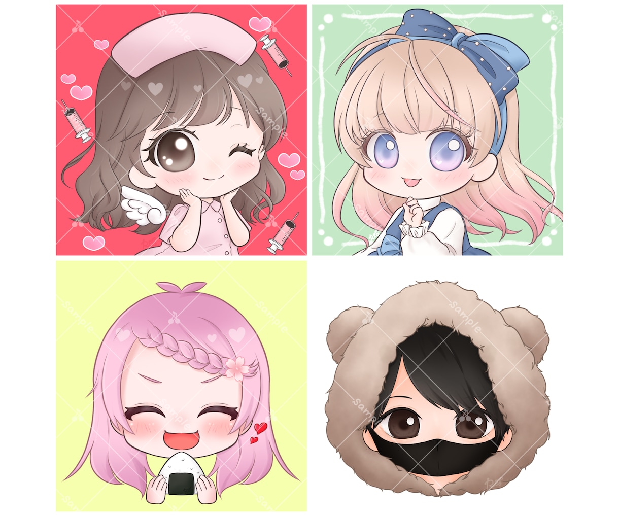 ぷにっと可愛い❁ミニキャラアイコン描きます SNSアイコンだけでなく配信やグッズにもオススメです♪ イメージ7