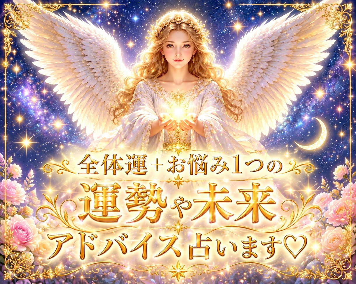 全体運＋お悩み1つの運勢や未来、アドバイス占います キキララカード＋タロット12枚♡1800字以上ボリューム鑑定 イメージ1