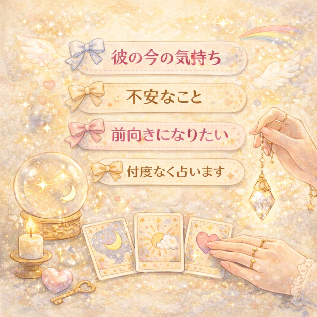 恋愛の悩み占います お相手の感情だけじゃなく“流れと原因”まで読み解きます✨ イメージ2
