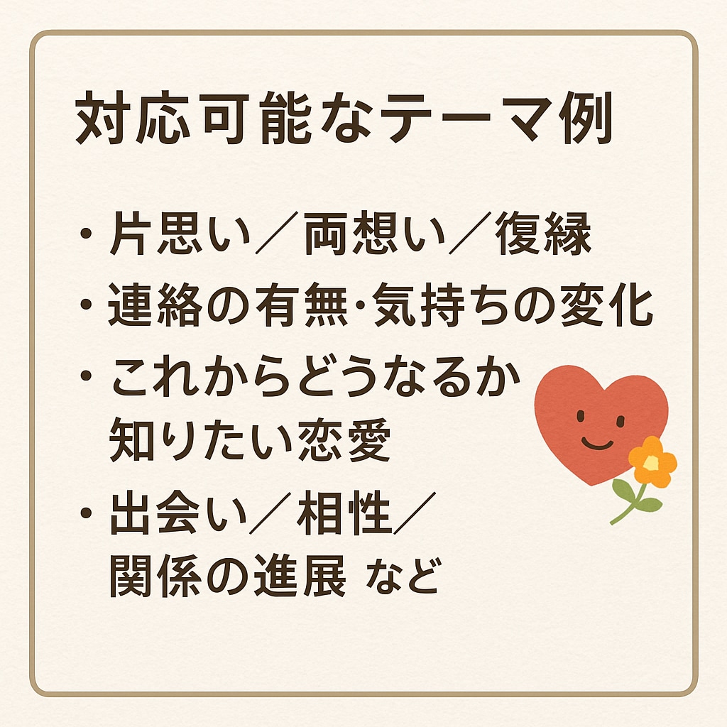 彼の気持ちがわからないあなたへ占います モヤモヤした恋心に、静かな答えを届けます イメージ4