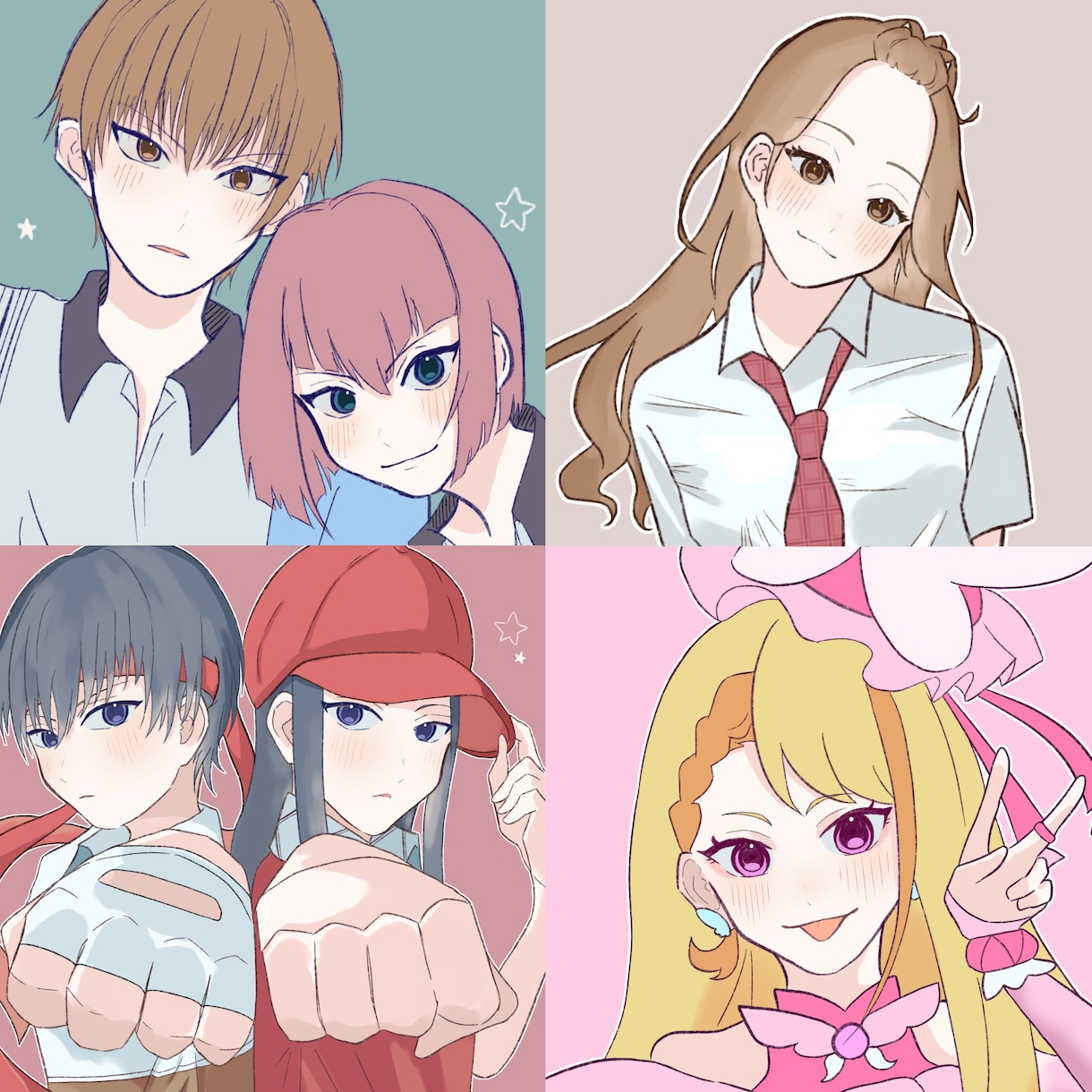 お好みのアイコンを制作します 可愛いイラストが好みな方必見です！カップルイラストなど！ イメージ2