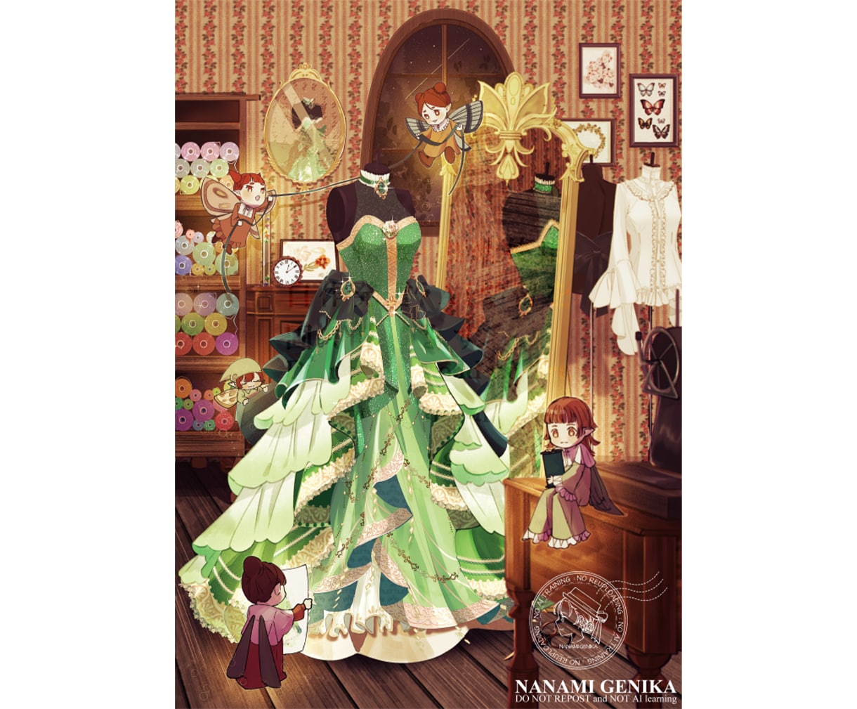 背景込の全身一枚絵★用途に沿ってイラスト制作します 個人観賞・装画・MV・Vtuberイラスト・スチルイラスト イメージ8