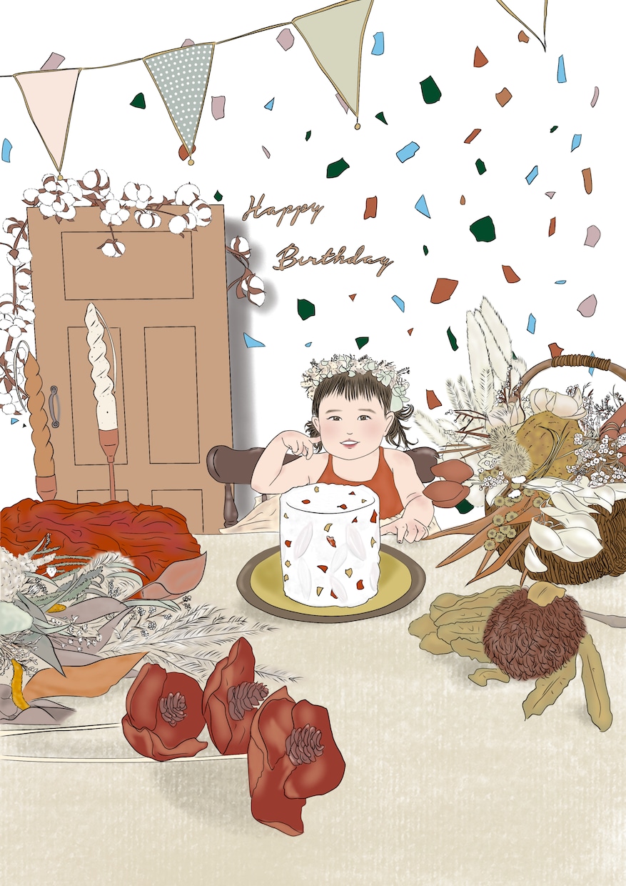 大人数◎温かいタッチの似顔絵描きます プレゼントにも喜ばれる線画イラストの似顔絵です♡ イメージ2