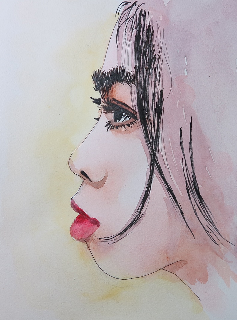 写真を基にデフォルメ少なめの似顔絵を描きます 鉛筆画・水彩画でリアルな似顔絵を描きます。 イメージ8