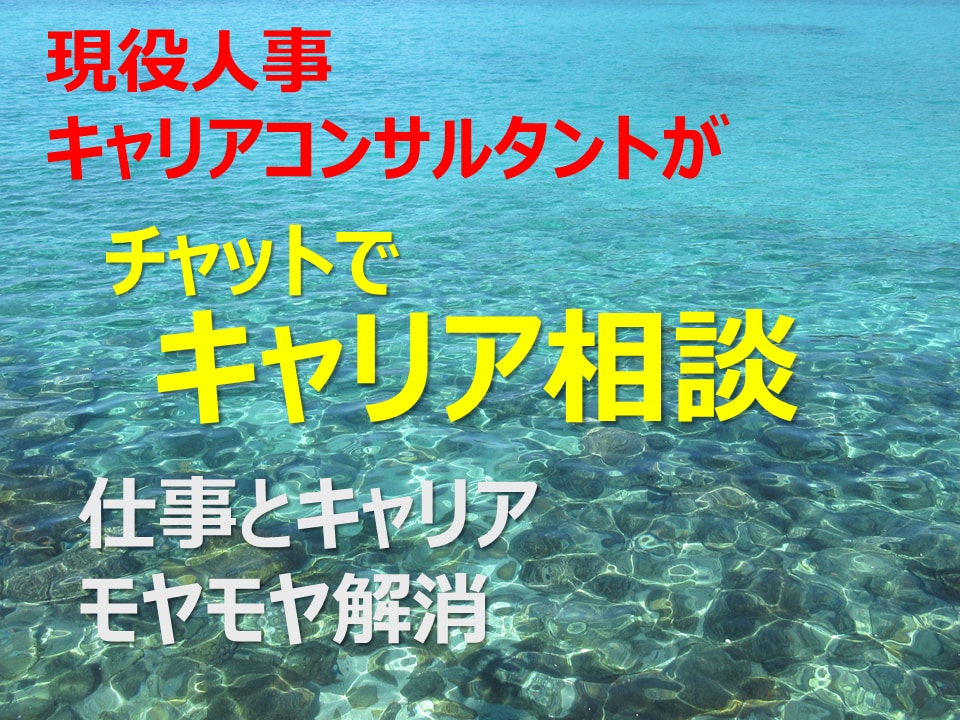 チャットでキャリア相談：10日間承ります 現役人事・キャリアコンサルタントがモヤモヤ解消します イメージ1