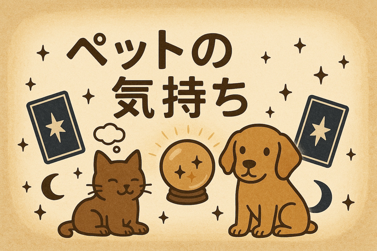 大切なペットの気持ちをタロットで読み解きます 〜ペットの心に寄り添うタロット鑑定〜 イメージ1