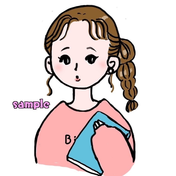 商用OK！シンプルな挿絵♡ブログ等使えます HPやインスタ,Twitter,YouTube,社内アイコン イメージ1