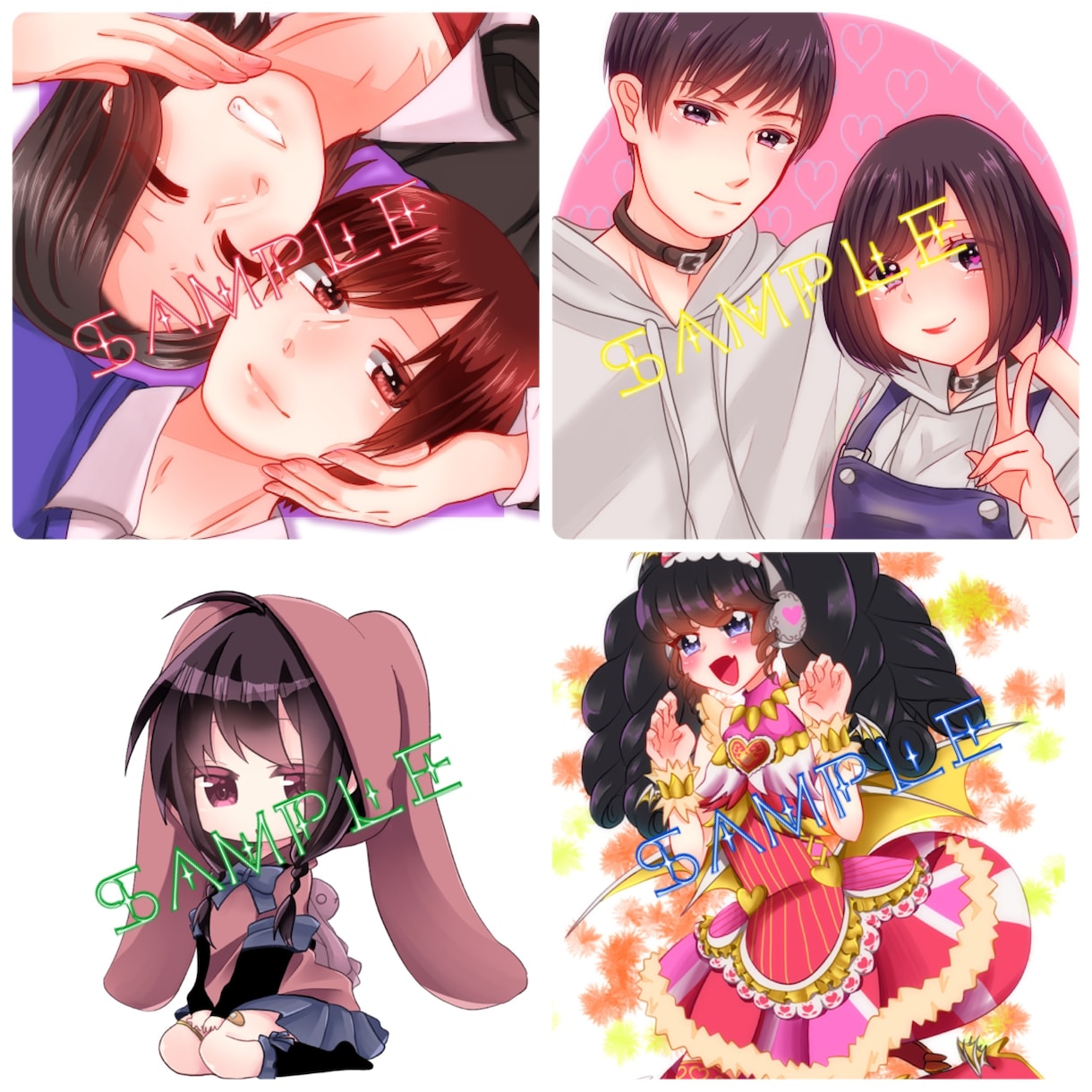 キラキラでかわいいイラストお描きします SNS等のアイコンにおすすめ！ イメージ3