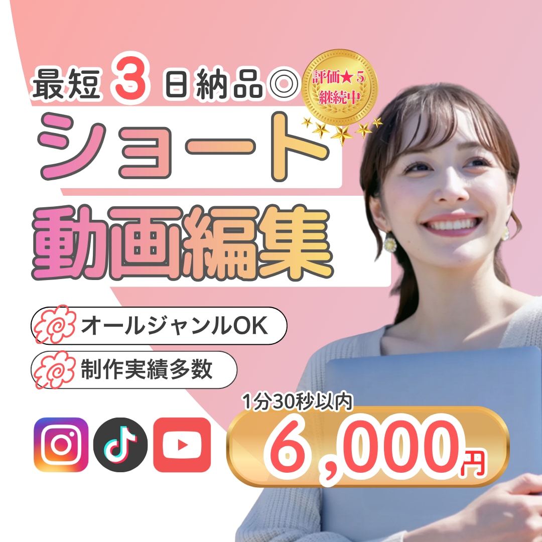 最短３日◎実績多数！リール・ショート動画編集します 視聴維持率UP！最後まで見られる動画に仕上げます｜丁寧対応◎ イメージ1
