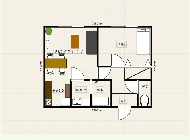 間取り図面を描きます ご希望の間取りをわかり易く描きます。 イメージ1