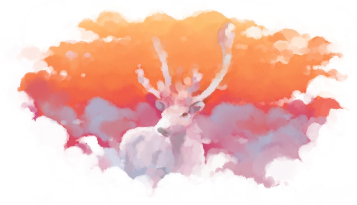 あなたのペットや好きな動物を雲にします もこもこでかわいい動物をお描きします イメージ4