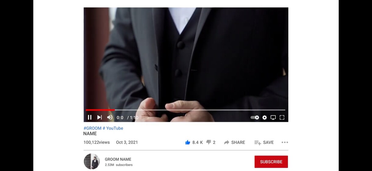 結婚式のプロフィールムービーを動画編集いたします YouTube風プロフィールムービー♪DVD無料プレゼント！ イメージ9