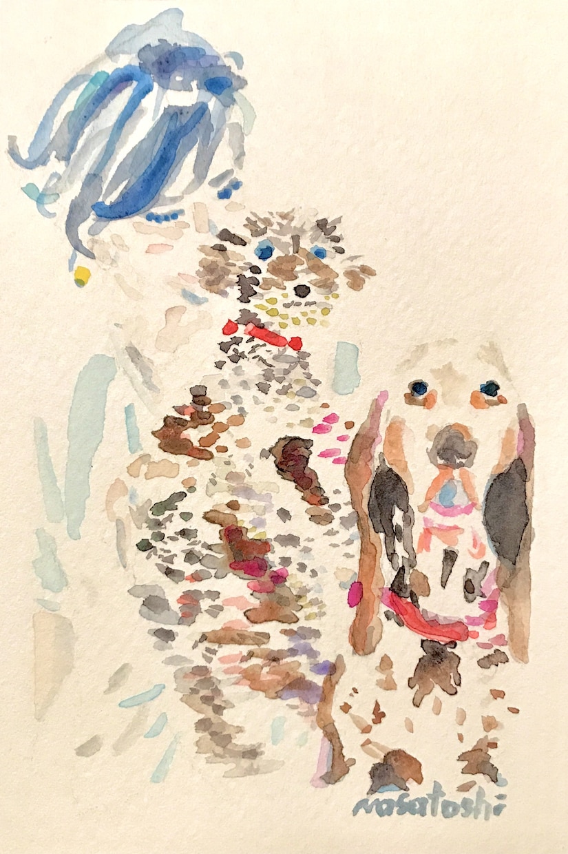 世界に一つの手描きで優しい水彩似顔絵を描きます SNS用バナーやアイコンやショップカード・名刺用イラストにも イメージ1