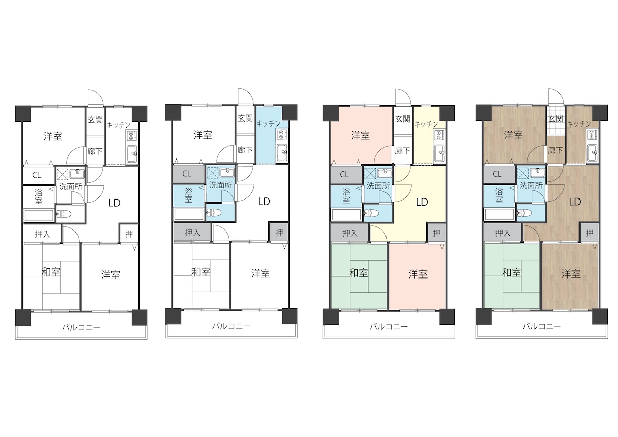 見やすい間取図を作成します シンプルで見やすく、お部屋の魅力が伝わる間取り図を作成 イメージ4