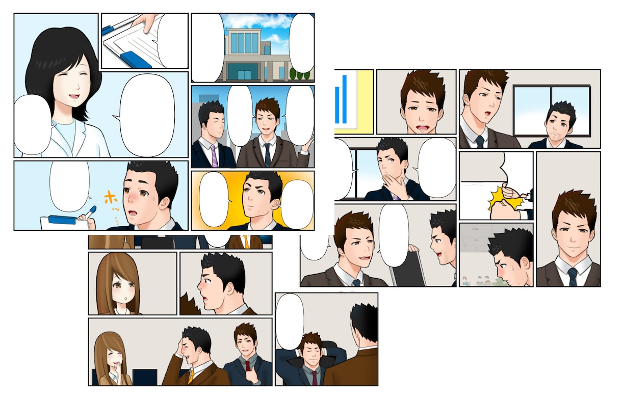 広告漫画をお好みの絵柄でわかりやすく描きます ビジネス宣伝系漫画をわかりやすく＆お好みの絵柄にて描きます！ イメージ10