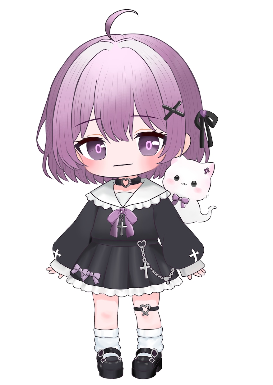 VTuberキャラデザパーツ分けイラスト制作します Live2D対応！VTuberイラスト制作します イメージ4