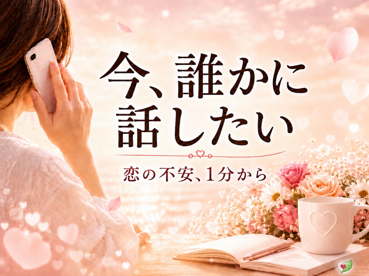 今すぐ話したい方へ１分でもお話をお聴きします 話がまとまらなくても大丈夫。否定せずそのまま受け止めます。 イメージ2