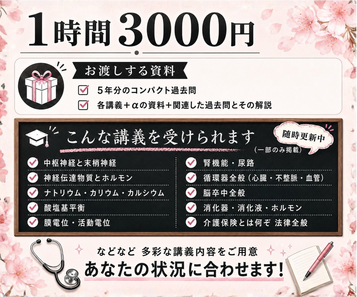 看護師国家試験対策の講義をします ★某有名予備校で現役講師★ 暗記に頼らない!根本から理解! イメージ8