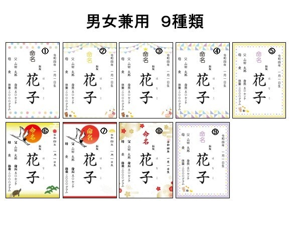 大切なお子様の【命名書・ベビーポスター】作成します データ渡しのみ、印刷してのお届けも可能です！ イメージ4
