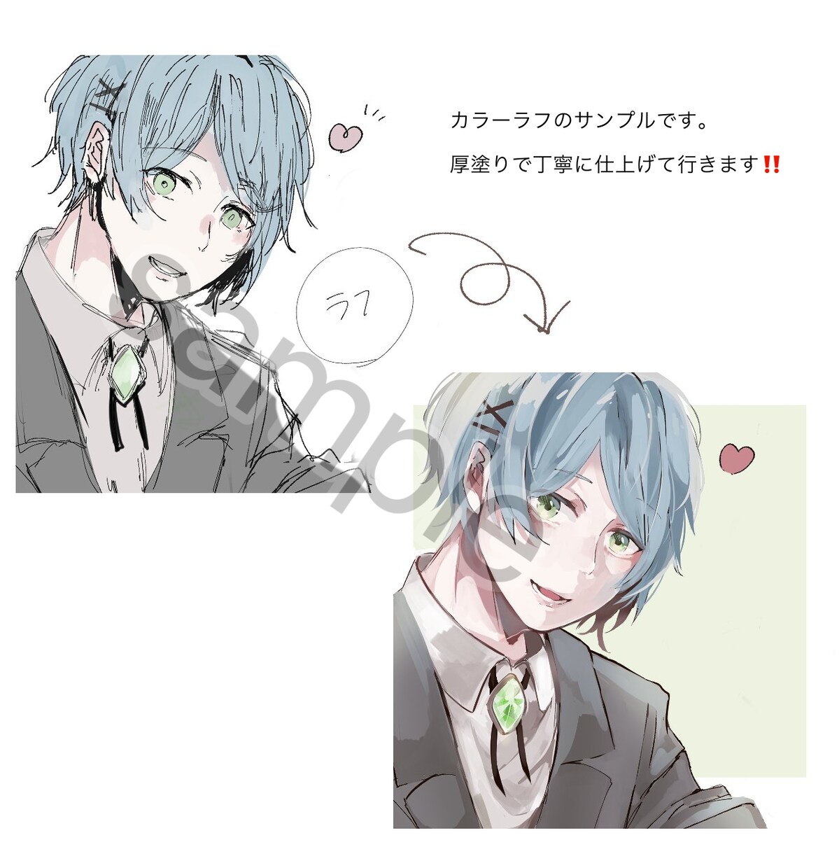 世界にひとつだけのアイコン❁⃘1枚絵をお描致します アイコン映えならおまかせください♪あなたの『好き』を形に。 イメージ4