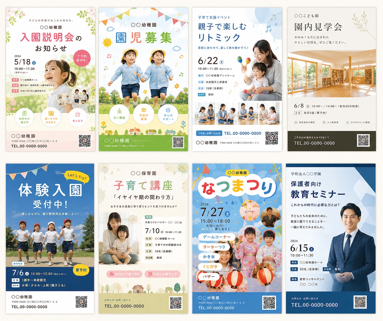 幼稚園・保育園のチラシ制作します 園児募集・行事案内など“伝わる”配布物をデザインします イメージ2