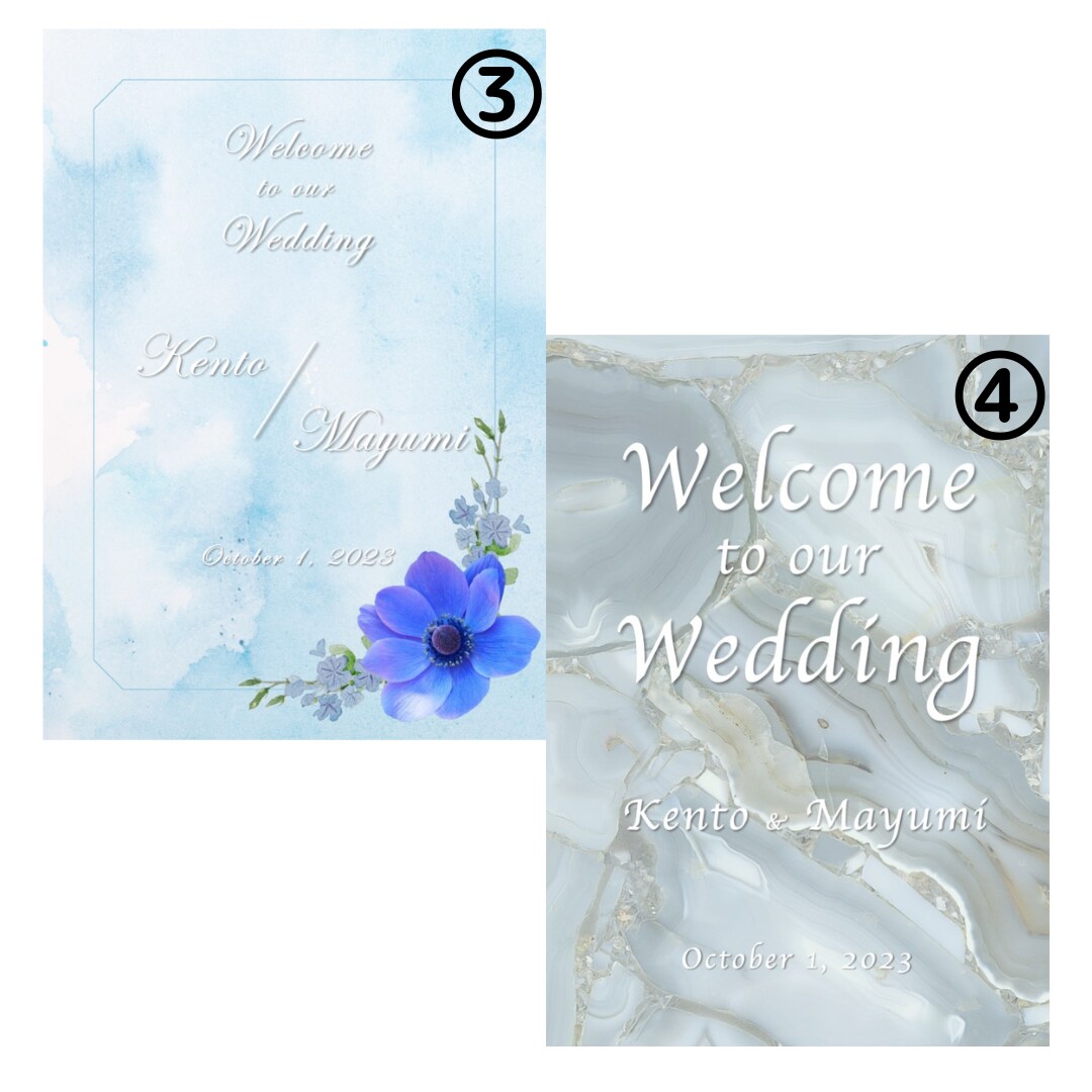 結婚式のワンポイント♡ウェルカムボードを作成します 選べる10種類♡ おしゃれなウェルカムボードつくります！ イメージ7