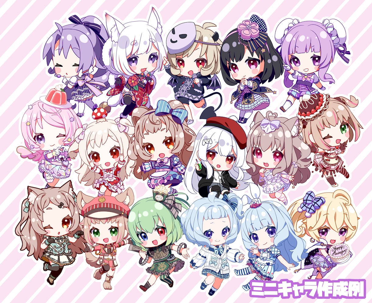キャラクターイラスト描きます デザインがすでにあるVtuberさん向けです イメージ2