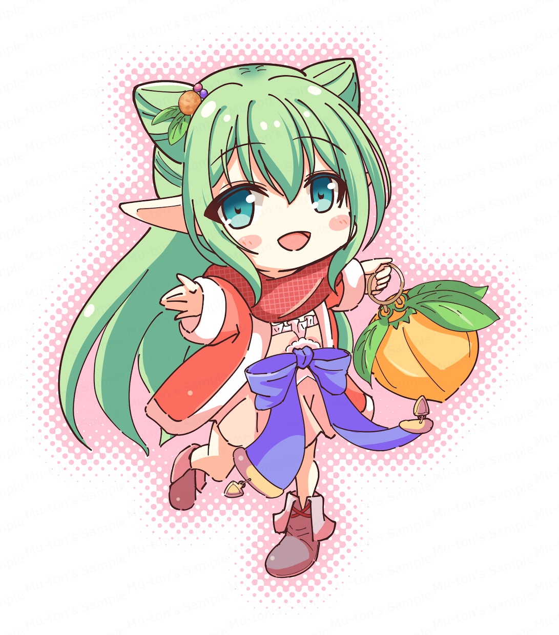ちびキャラの女の子を描かせていただきます グッズやSNSアイコンにおすすめ。 イメージ5