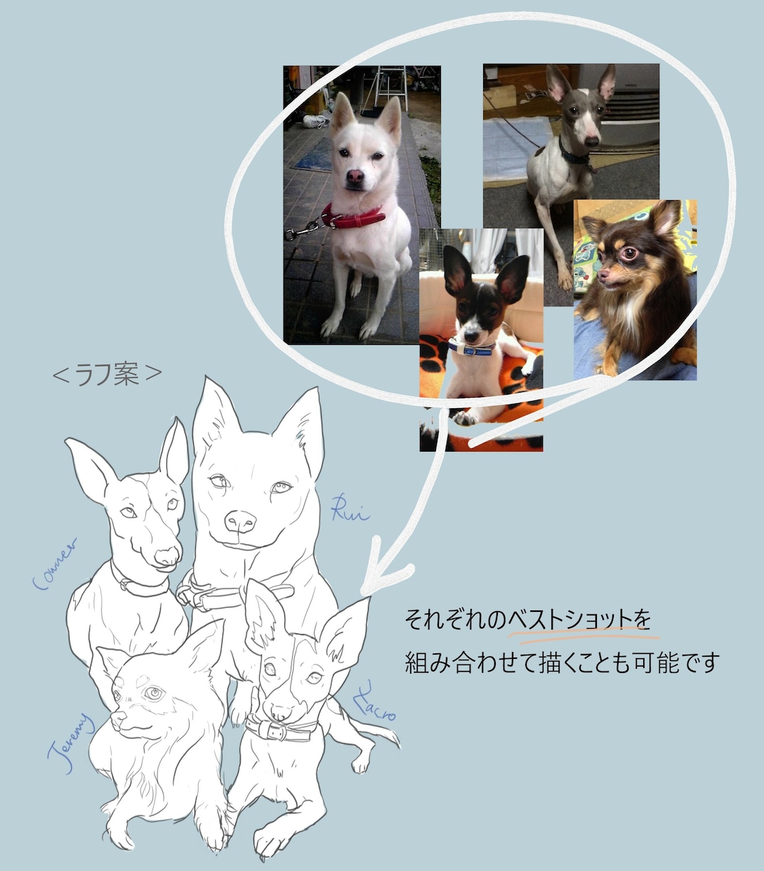 ポップでカラフルにペットを描きます ～可愛く愛犬をかざりませんか～ イメージ4
