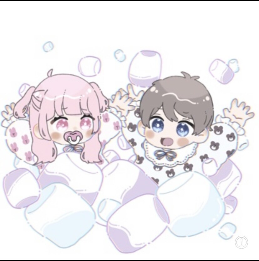 緩かわべびちゃんの量産お描きします 量産イラスト(ヘッダーサイズ)でペア画にお困りの方はぜひ！ イメージ3